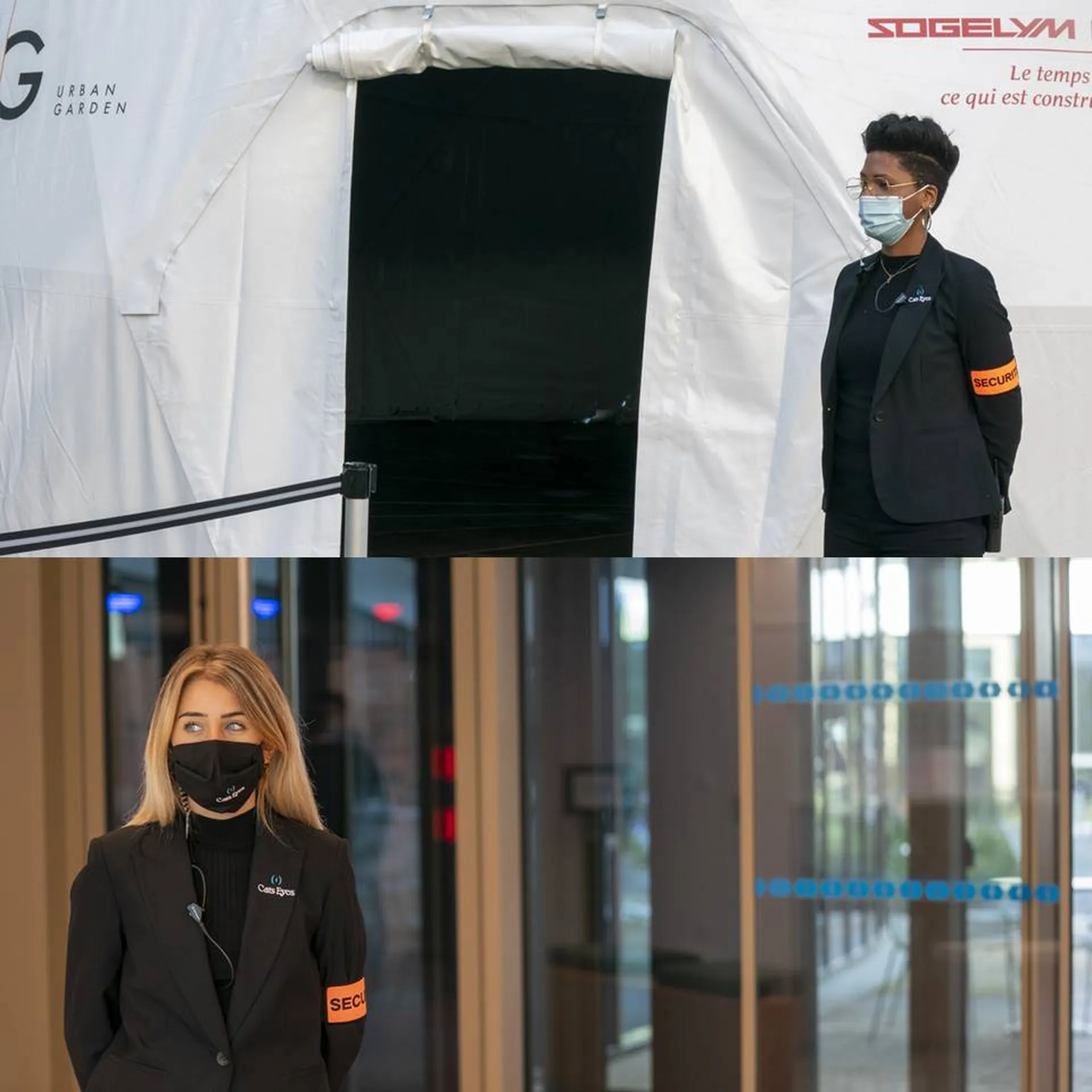 Nos hôtesses de sécurité, à l'accueil et à la sécurité des invités