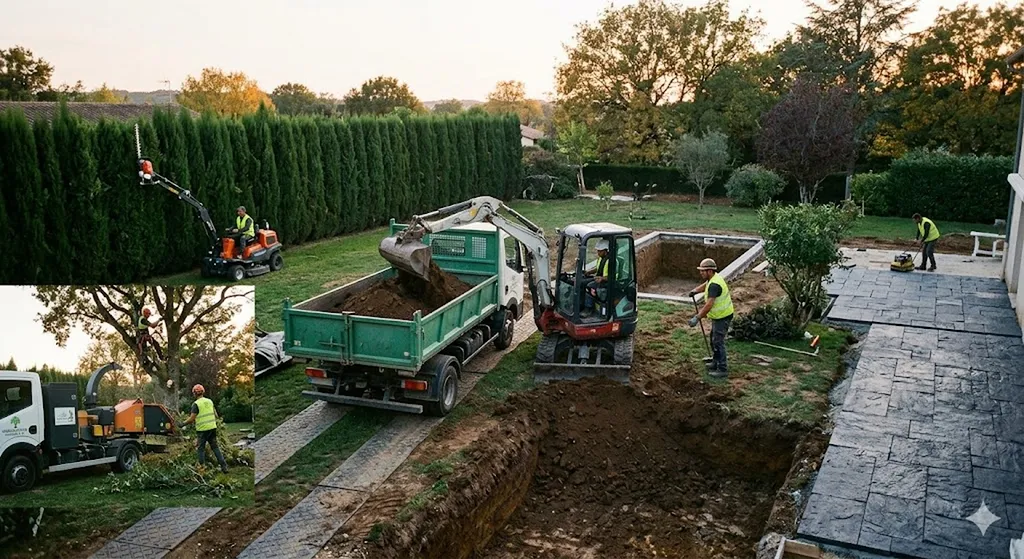 Terrassement de piscine sur mesure et évacuation des terres excédentaires pour votre bassin à Royan