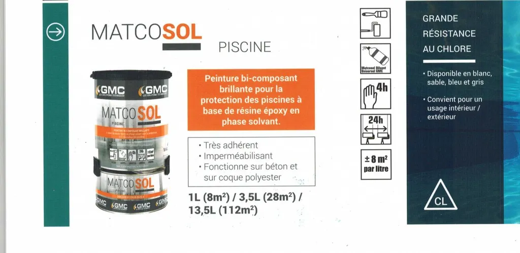 Peinture bi composants pour piscine à Ambarès et Lagrave près de bordeaux