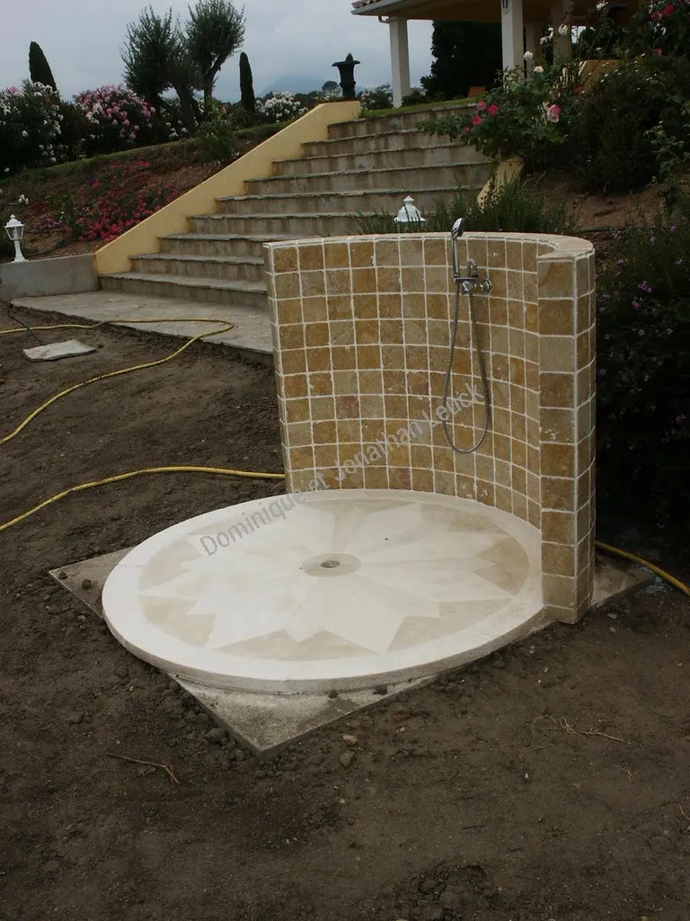 Sol en pierre, marbre et granit