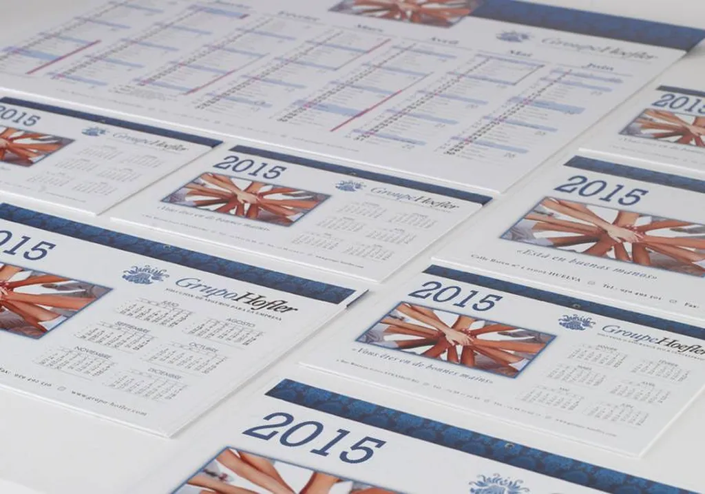 graphisme et impression de calendrier sous main et agenda