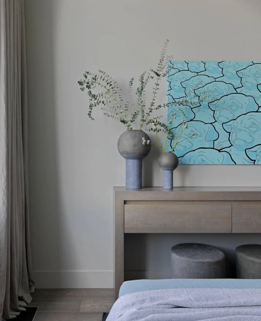 PEINTURE VEGETALE NATURELLE TERRE DU MONDE DANS VILLA A NICE 