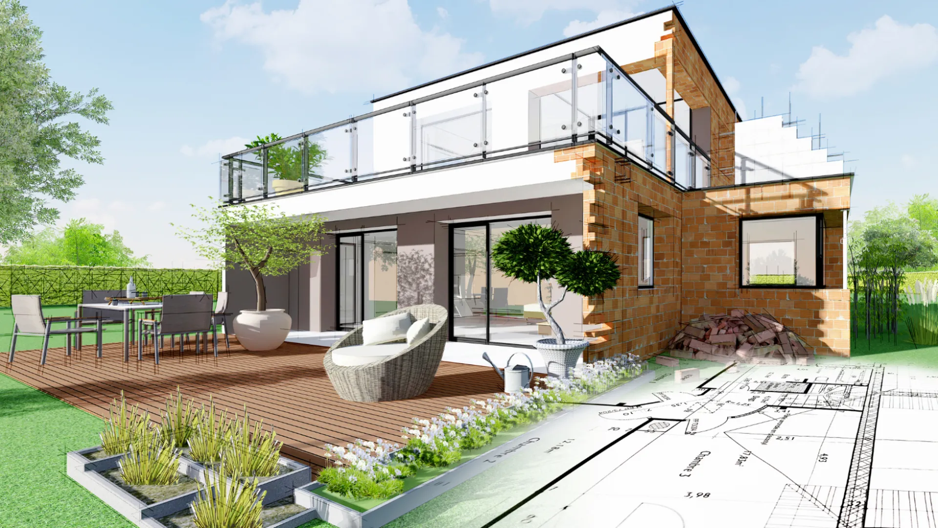 étude de projet jardin avec plan 3D pour particuliers et professionnels st remy de provence