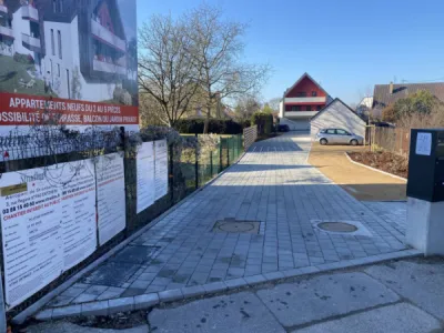 Chemin en pavé à Strasbourg 