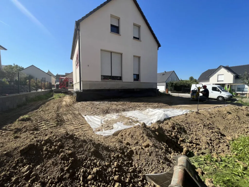  Entreprise de terrassement pour un espace extérieur à Truchtersheim près de Strasbourg