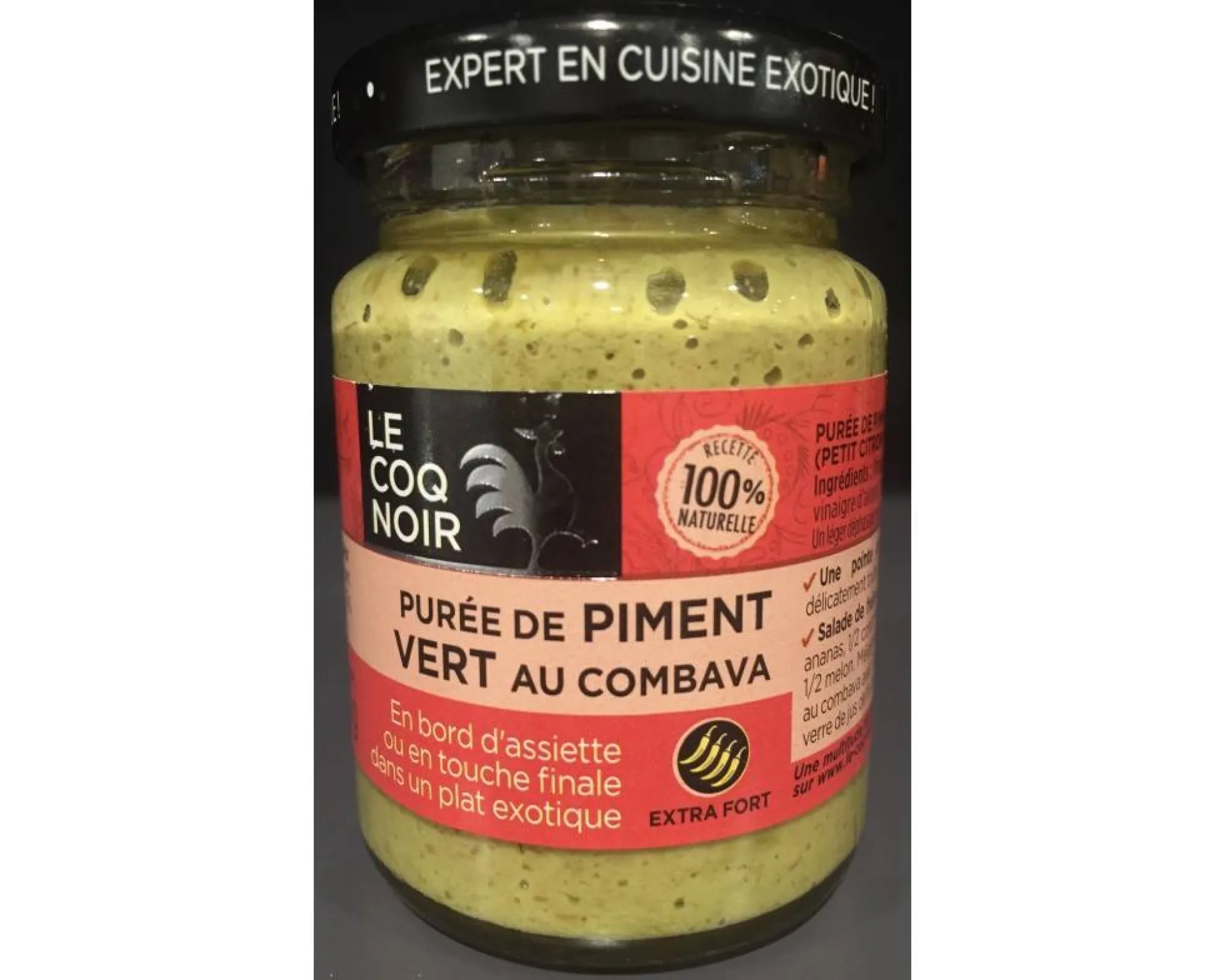 Purée de piment vert au combava Montpellier Le Crès