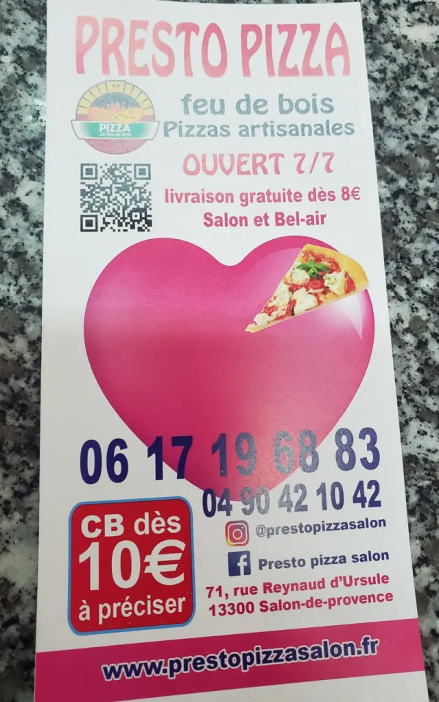 menu 2025 pizza  salon