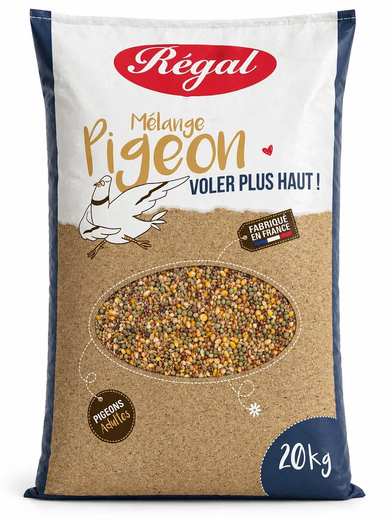 Aliment pigeon Régal – mélange de grains pour alimentation équilibrée et vitalité des pigeons