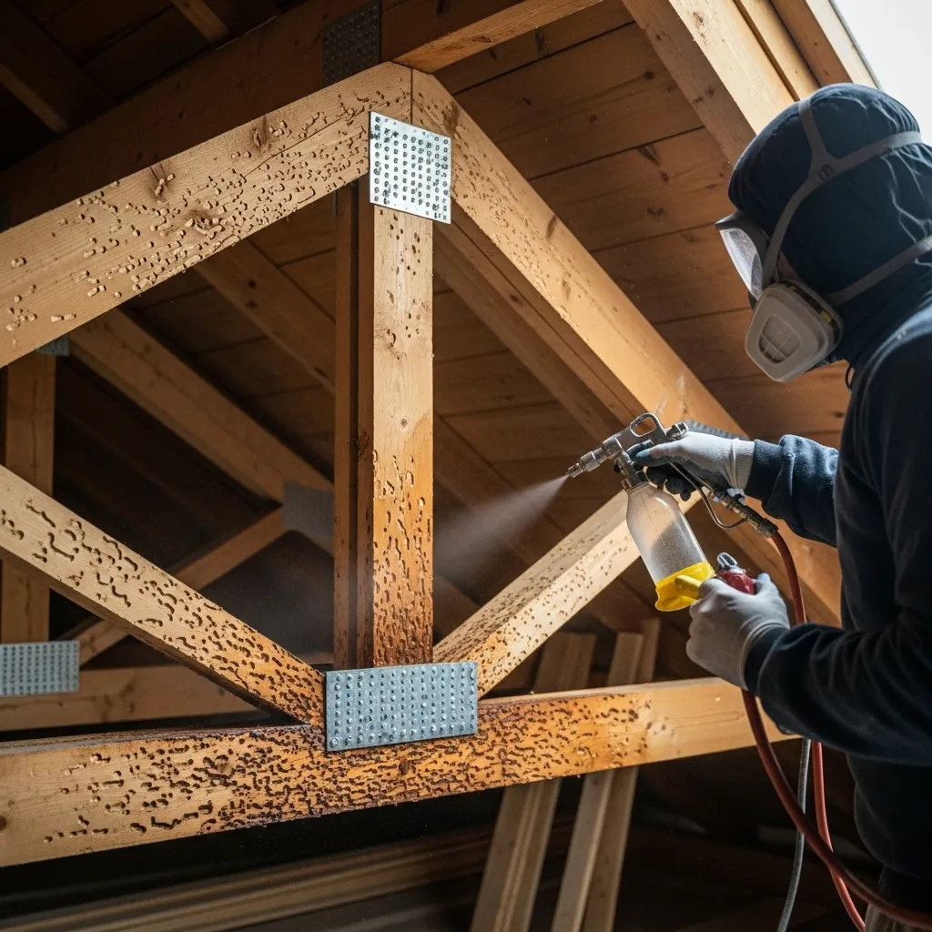 Traiter une charpente contre les insectes et l’humidité à Bayonne et Mont-de-Marsan
