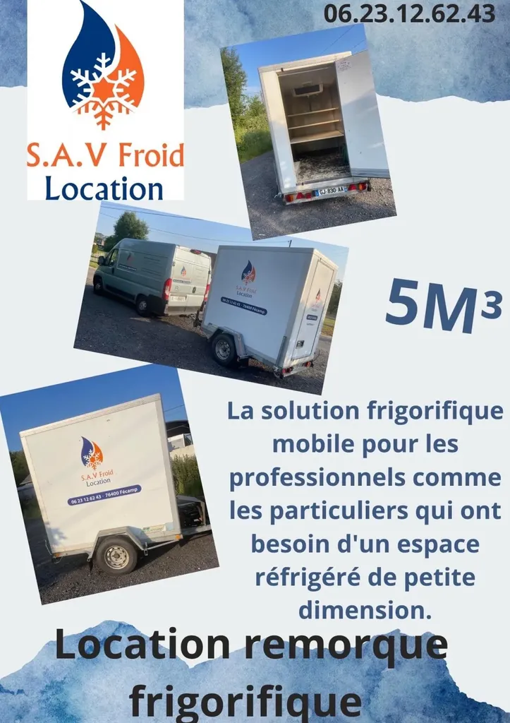 Location de remorque frigorifique pour professionnels à Fécamp, Le Havre et Rouen
