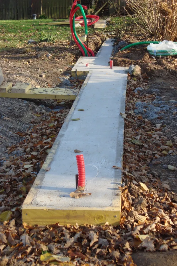 Préparation de longrine pour portail coulissant à Beuzeville 