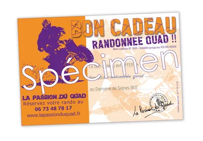 BON CADEAU à offrir pour une randonnée quad à Signes dans le Var