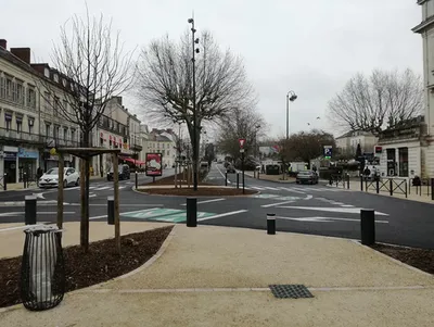 Aménagements urbains et voirie des boulevards à Périgueux en Dordogne