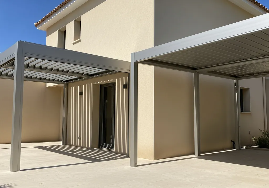 Installer une pergola aluminium bioclimatique ou un carport moderne sur mesure pour valoriser votre habitation située à Nîmes