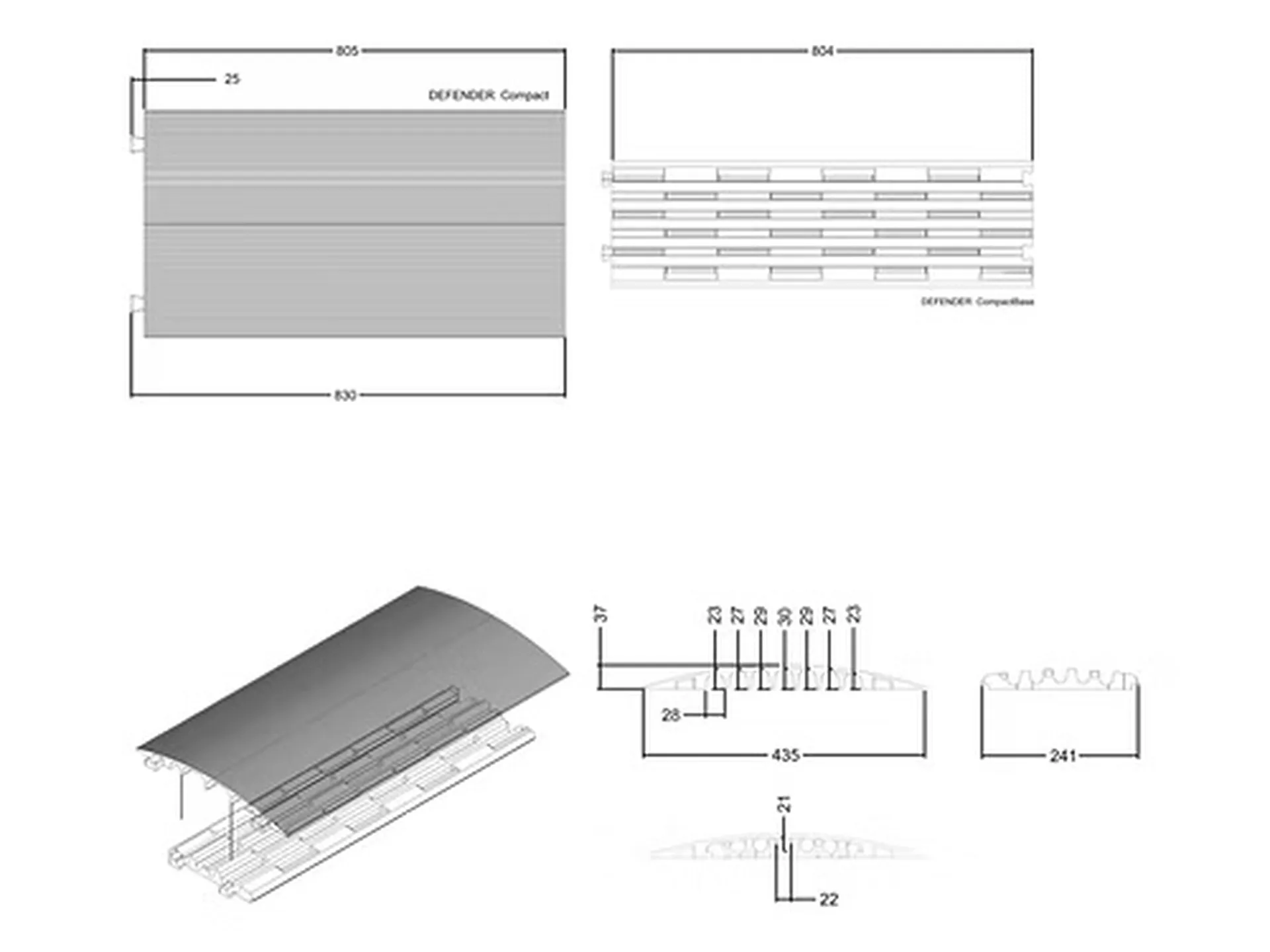PASSAGE DE CABLE 80CM PRO