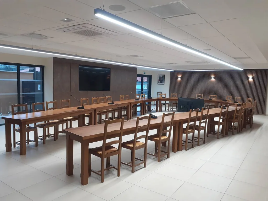 Installation électrique dans le cadre d'une contruction d’une mairie à Liergue proche de Lyon