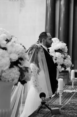wedding ceremony in othodox church in paris