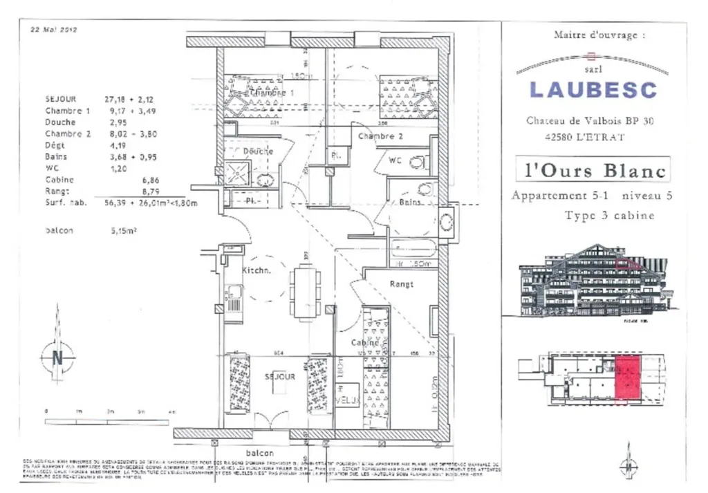 Appartement 3 Les 2 Alpes L'Ours Blanc