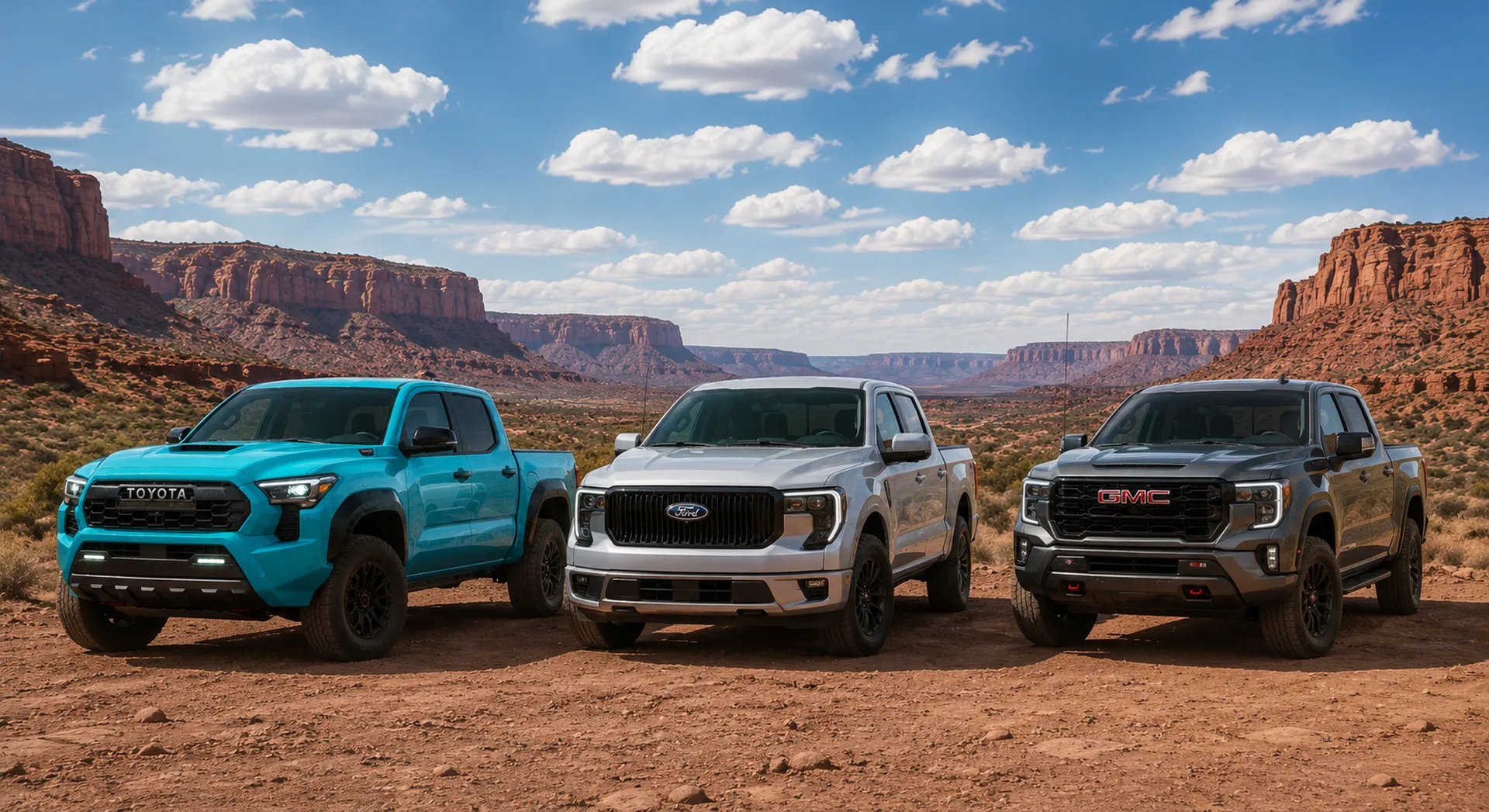 Comparatif pick-up 2026 : Toyota Tacoma, Ford Maverick et GMC Canyon face à face