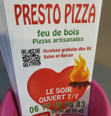 pizza lardons à  base crème  en livraison ou à emporter sur salon  de provence le soir