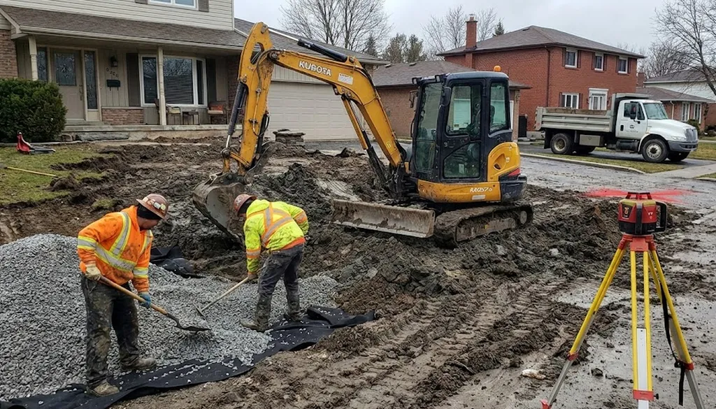 Terrassement d’allée de garage à Biscarrosse