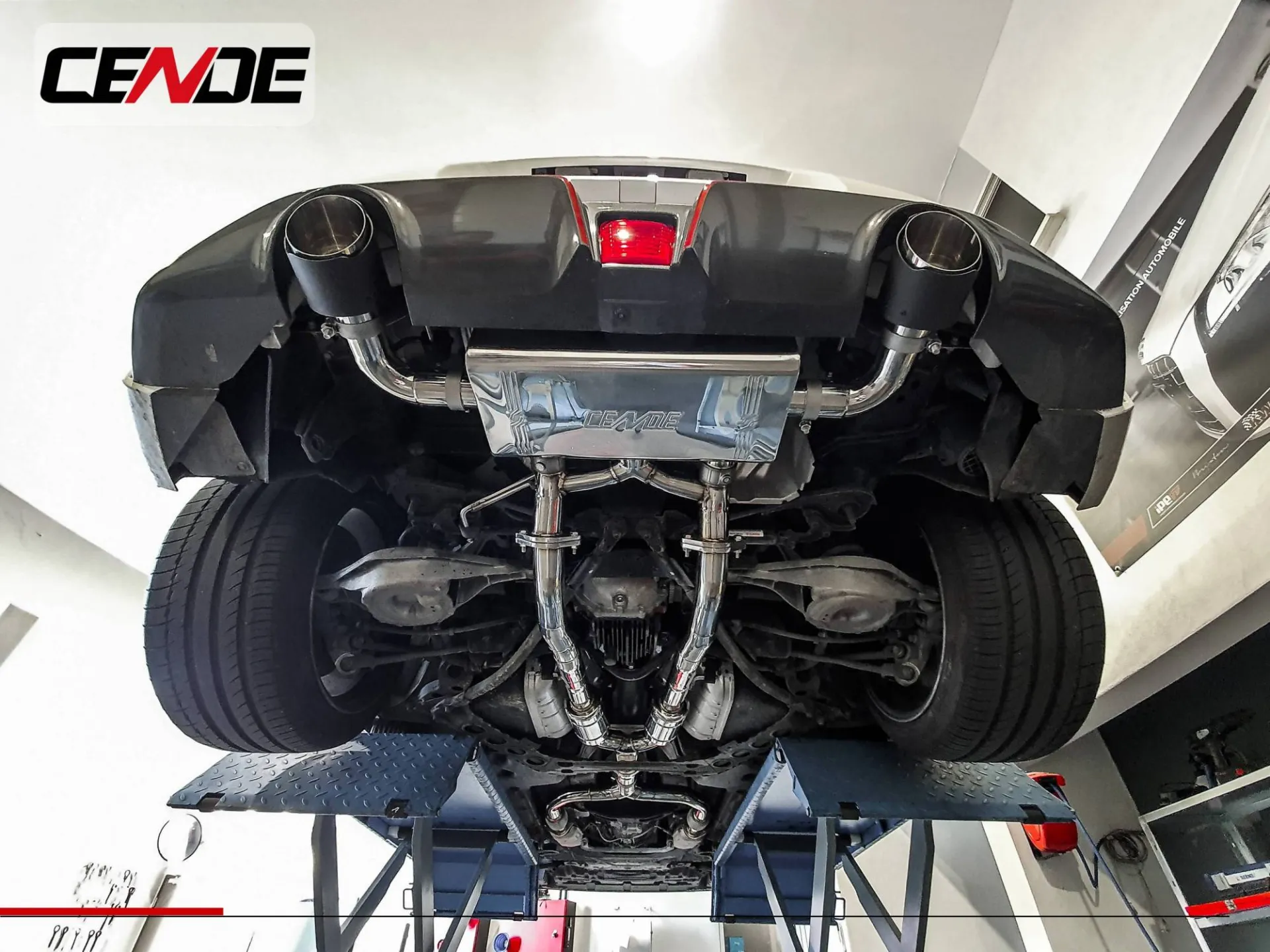 Préparation moteur Nissan 370z nismo échappement Cende