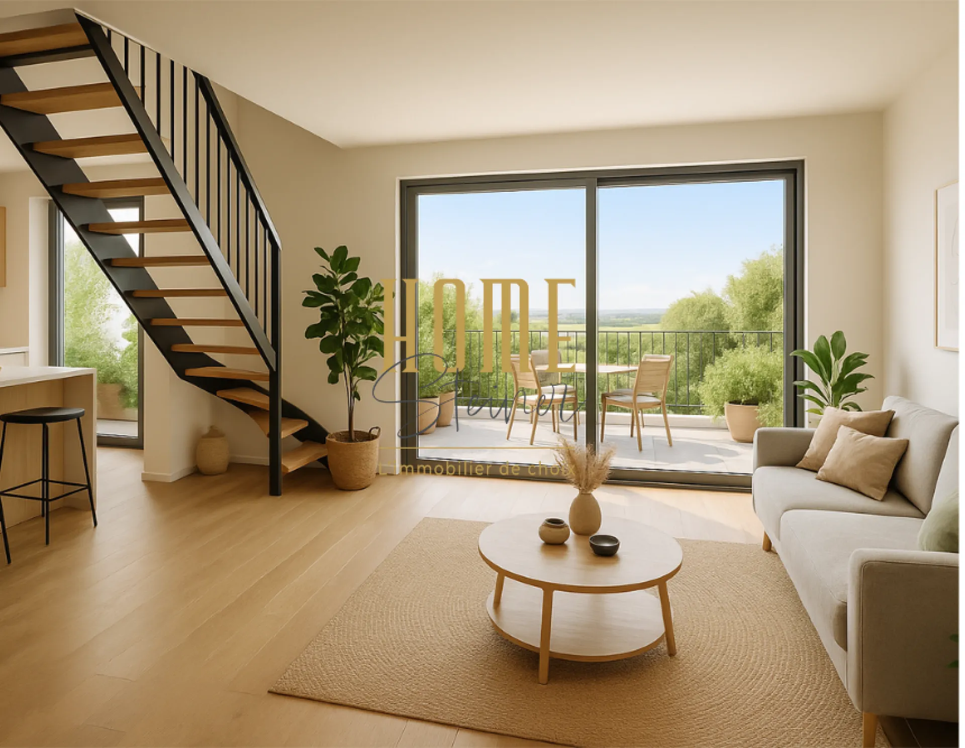 Duplex lumineux plein sud