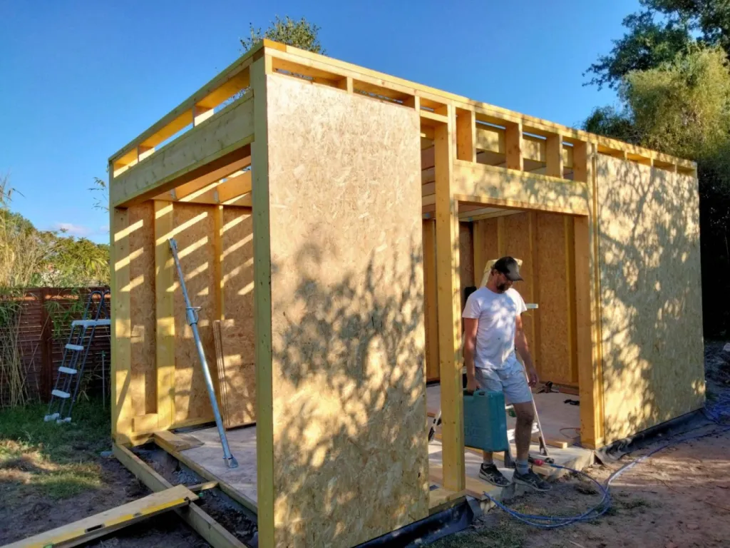 Contreventement d'une annexe bois sur le bassin  d'Arcachon