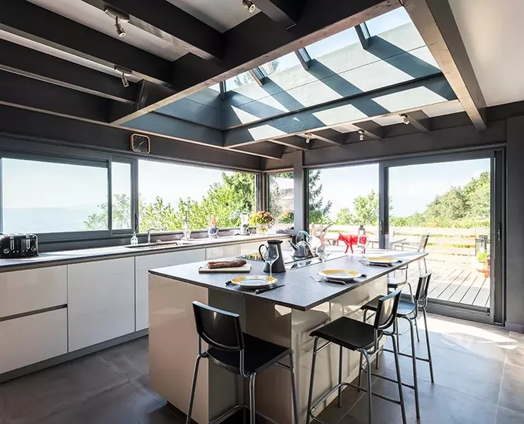 Véranda toit plat, Made in France dans le Var 