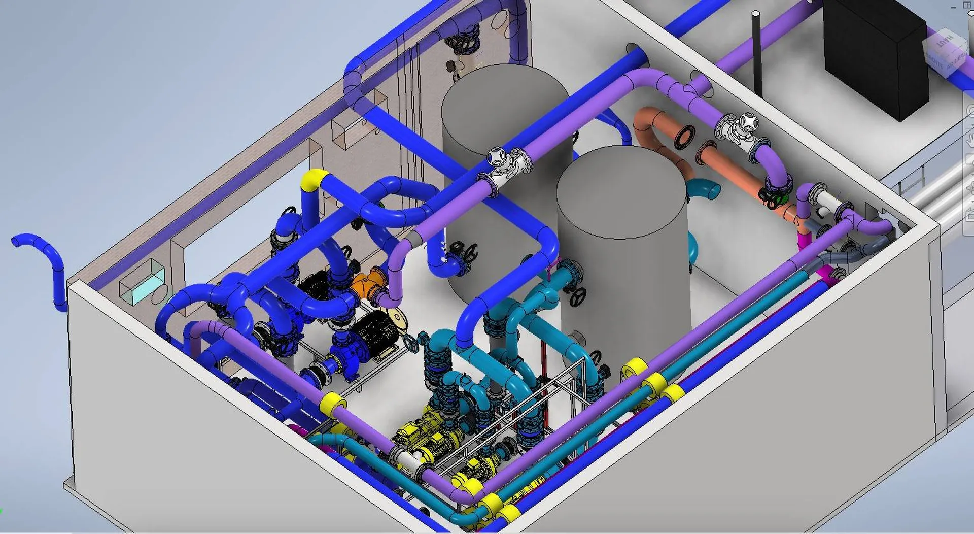 Le dessin d'implantation en 3D
