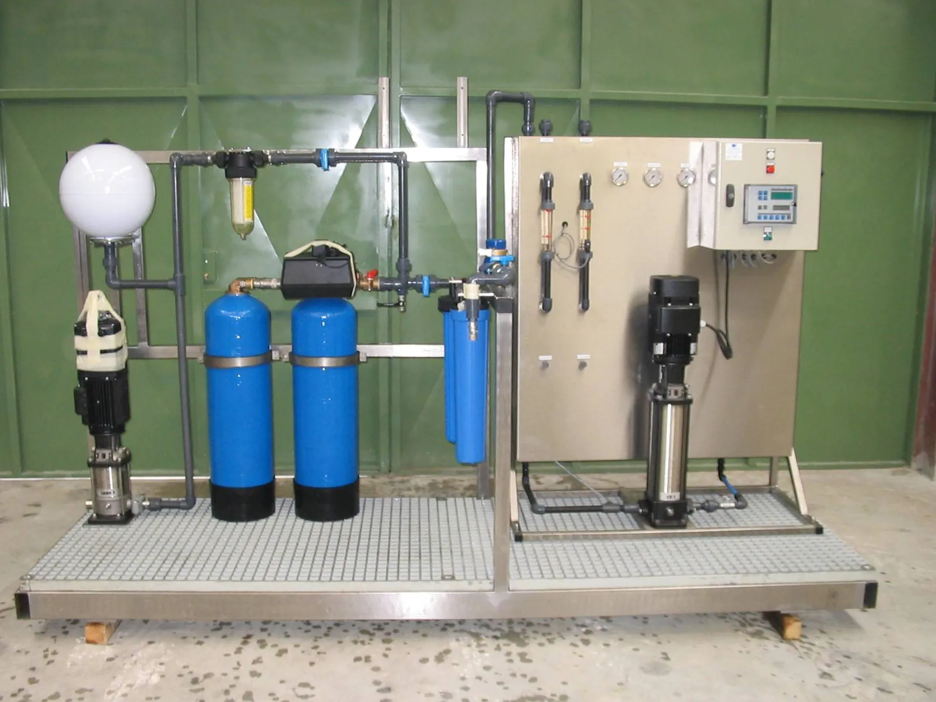 Skid de traitement d'eau