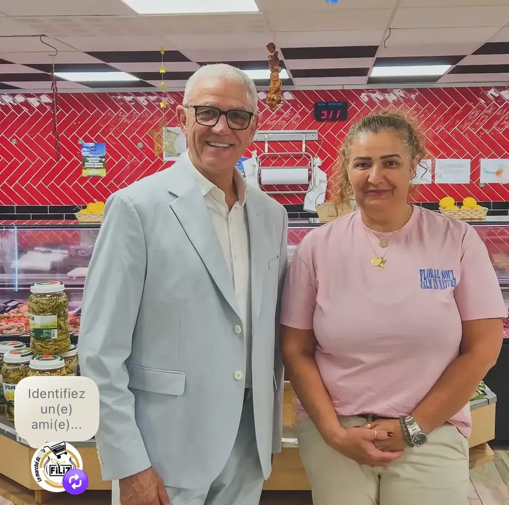 Visite de Monsieur le Maire Georges Deneuville au Marché de Filiz
