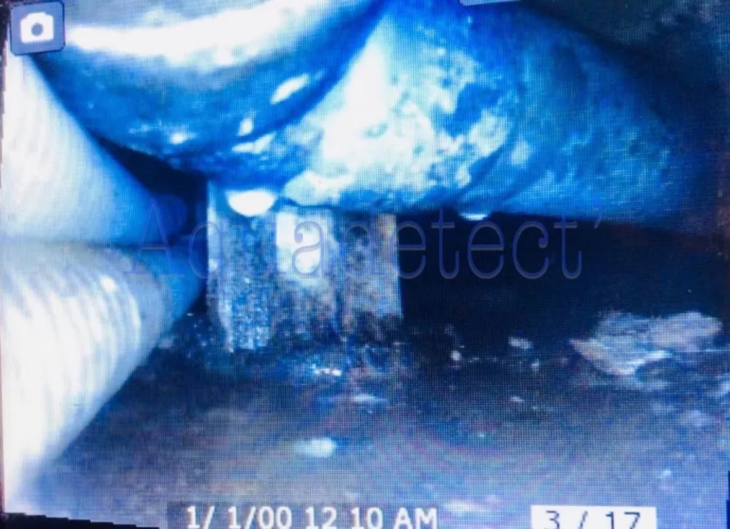 Recherche de fuite par passage caméra à la garde