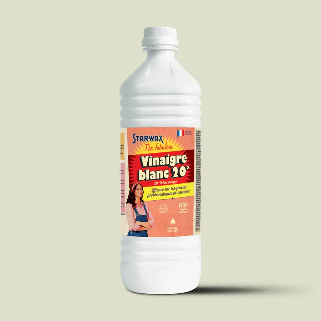 Vinaigre blanc vingt degrés Starwax : détartrez puissamment toutes vos surfaces et éliminez les grosses problématiques de calcaire grâce à cette formule naturelle ultra-concentrée