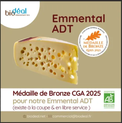 Emmental Bio Bloc 2.1 kg pour les professionnels