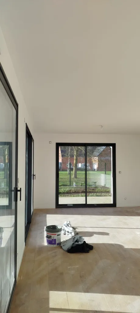 Maison neuve, enduit lissé, peinture pistolet Airless entre Évreux et Vernon