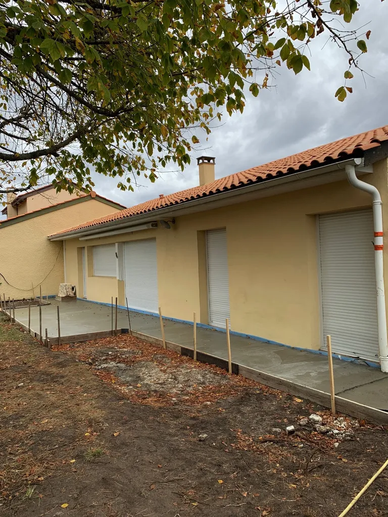 COULAGE TERRASSE EXTERIEURE SUR MARTILLAC 