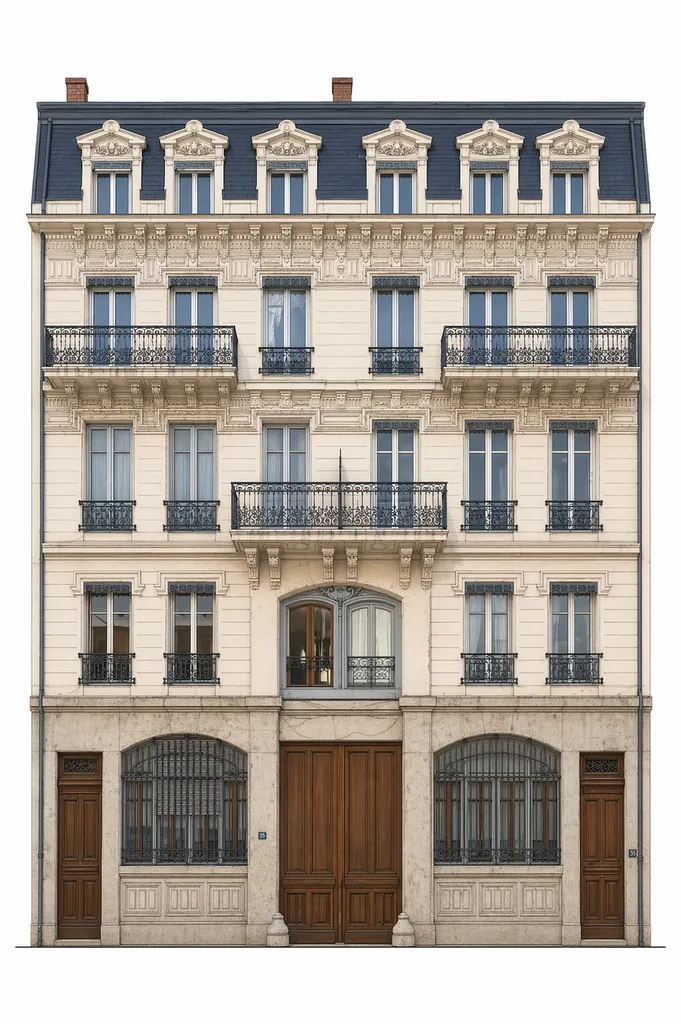 Rénovation énergétique et restructuration d'un appartement haussmannien de 68 m² rue de Condé sur la presqu'île de Lyon