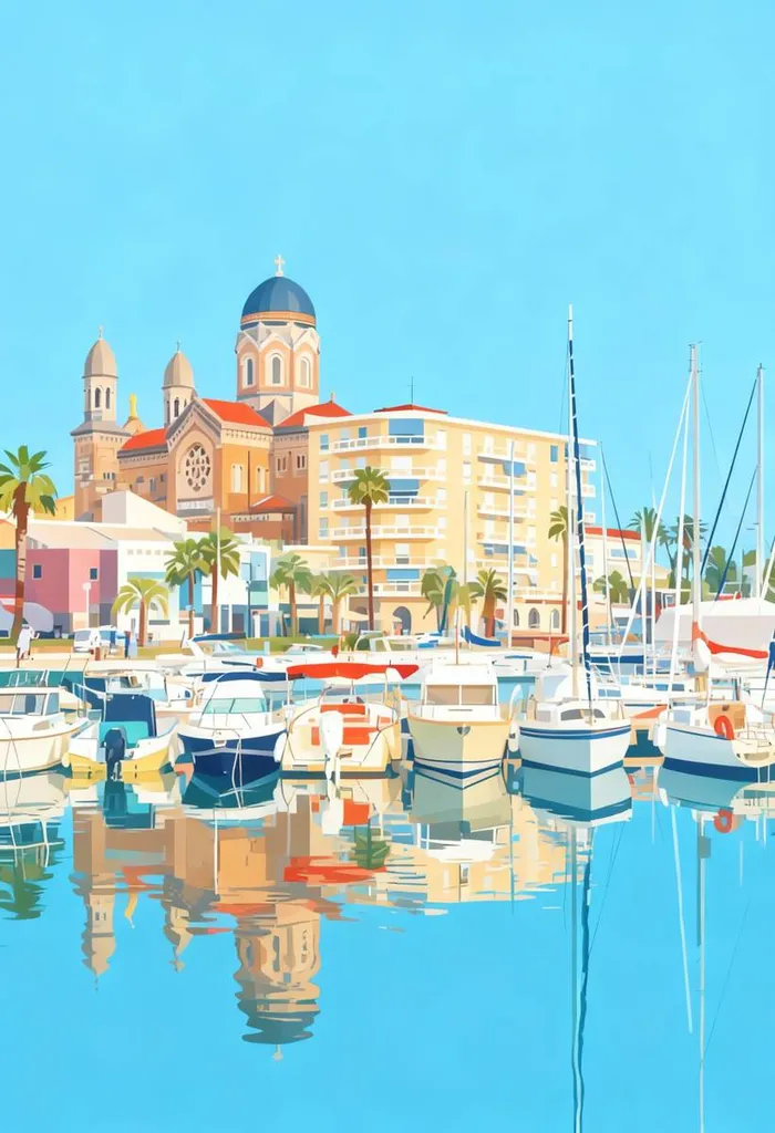 graphiste illustration saint raphael port affiche