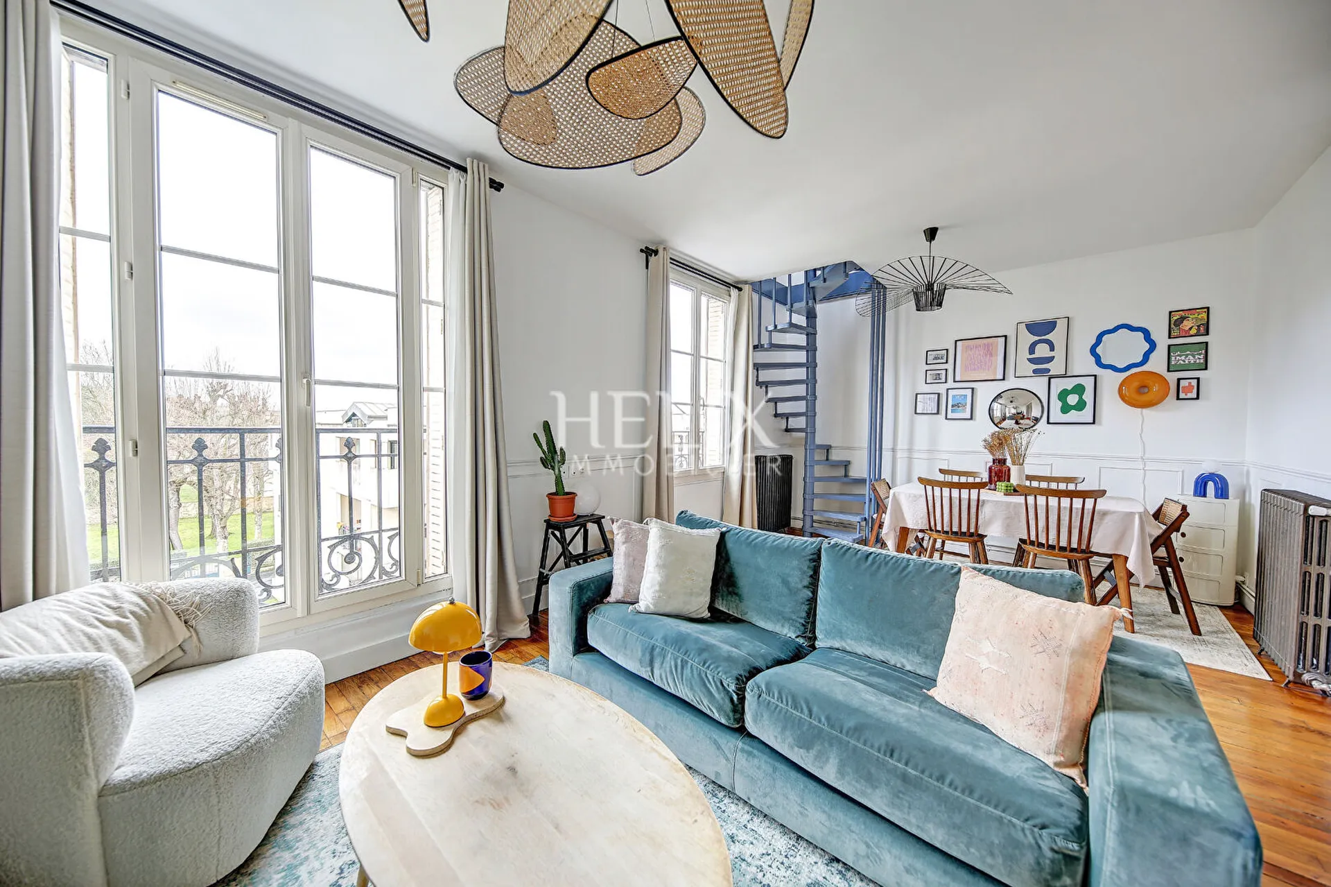 Duplex de 4 pièces de 73m2 avec beaucoup de charme 