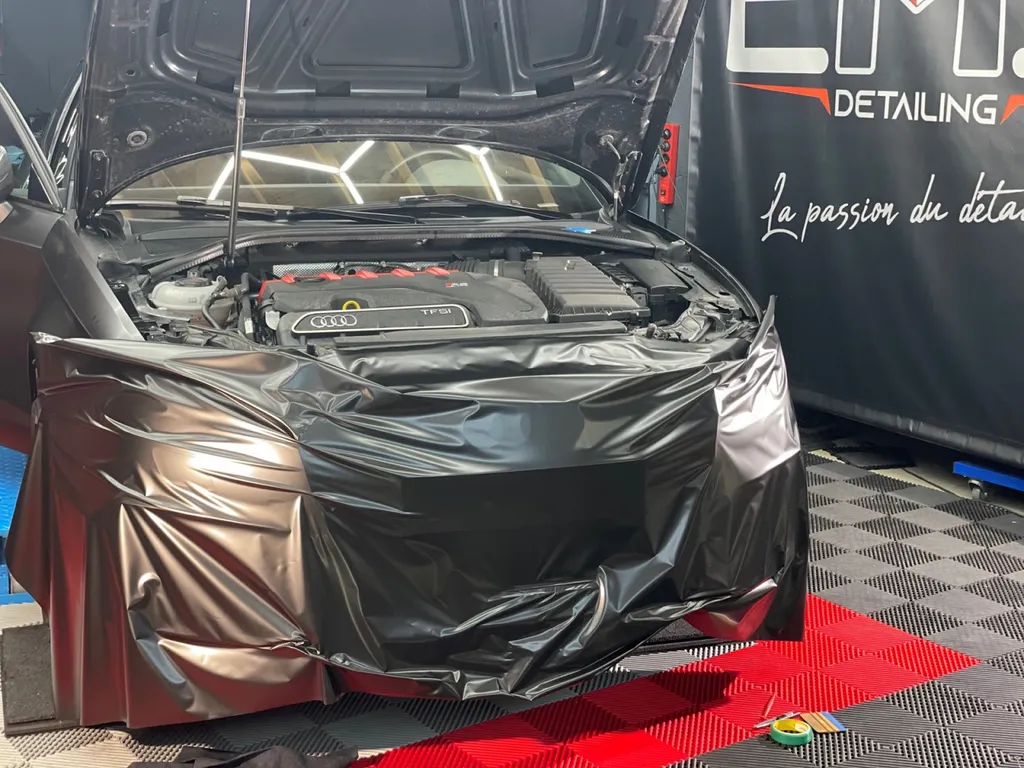 Covering protection PPF traitement céramique Audi RS3 à Lyon