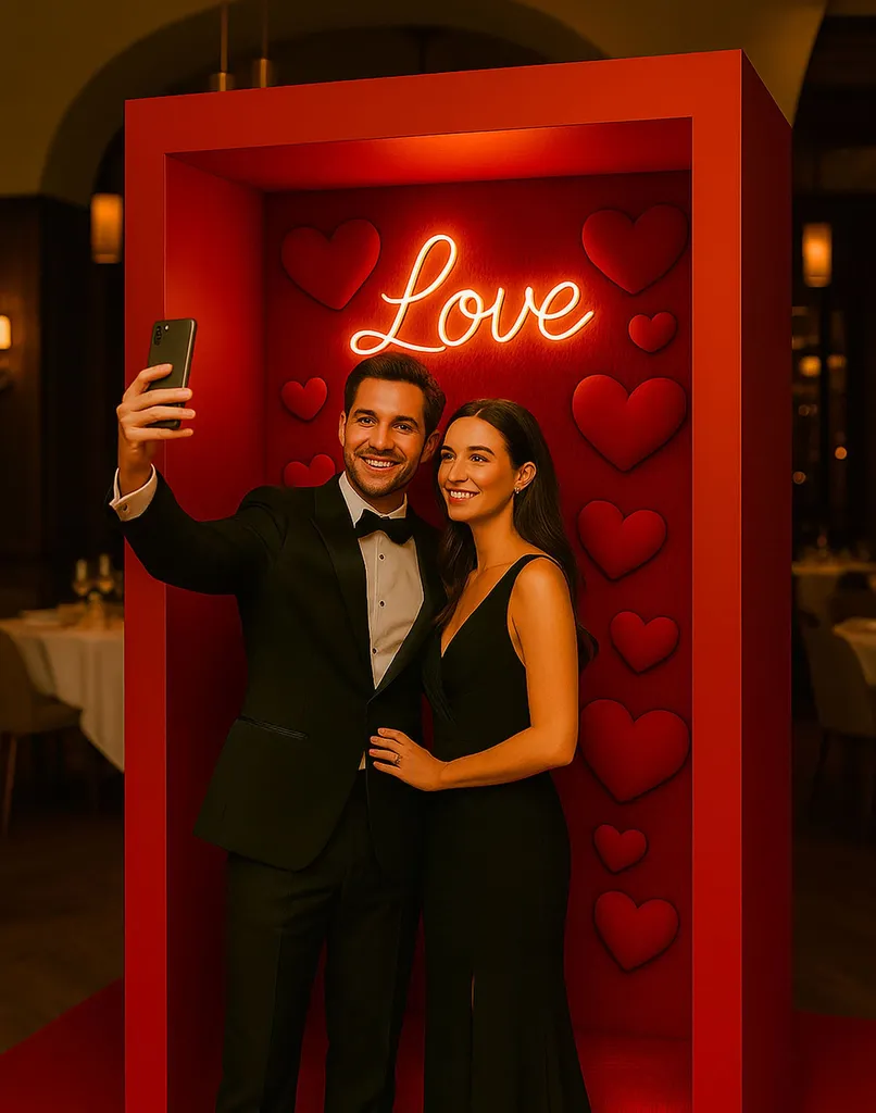 location décor pour la saint valentin pour un restaurant à Marseille