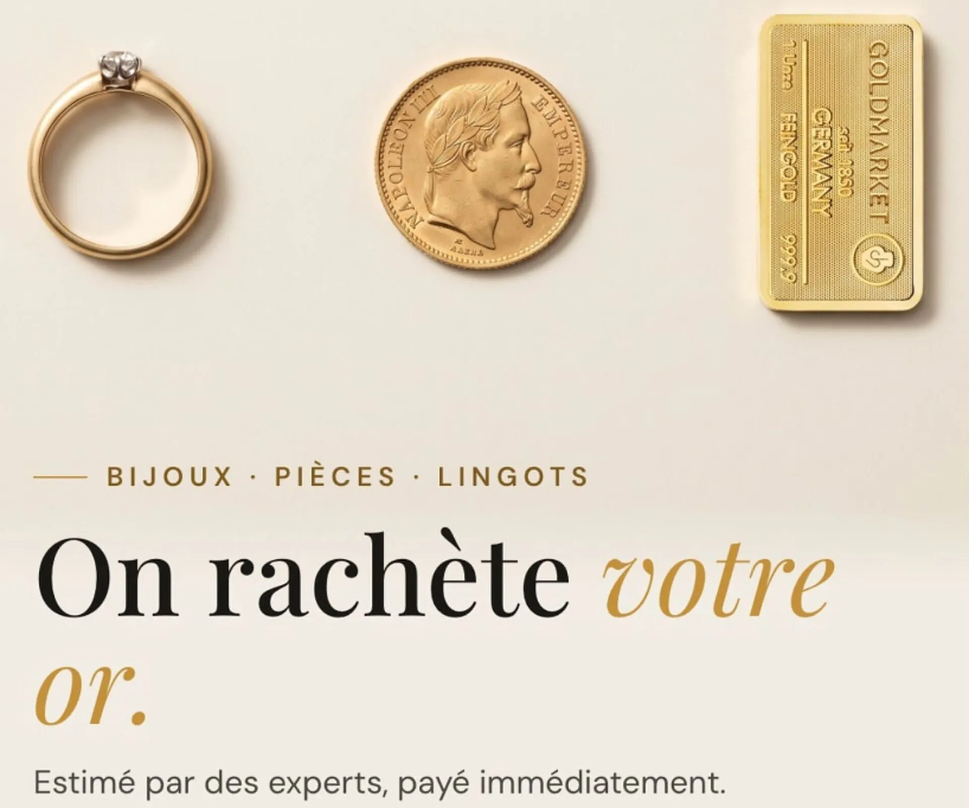 Vendez votre or c'est rapide et efficace