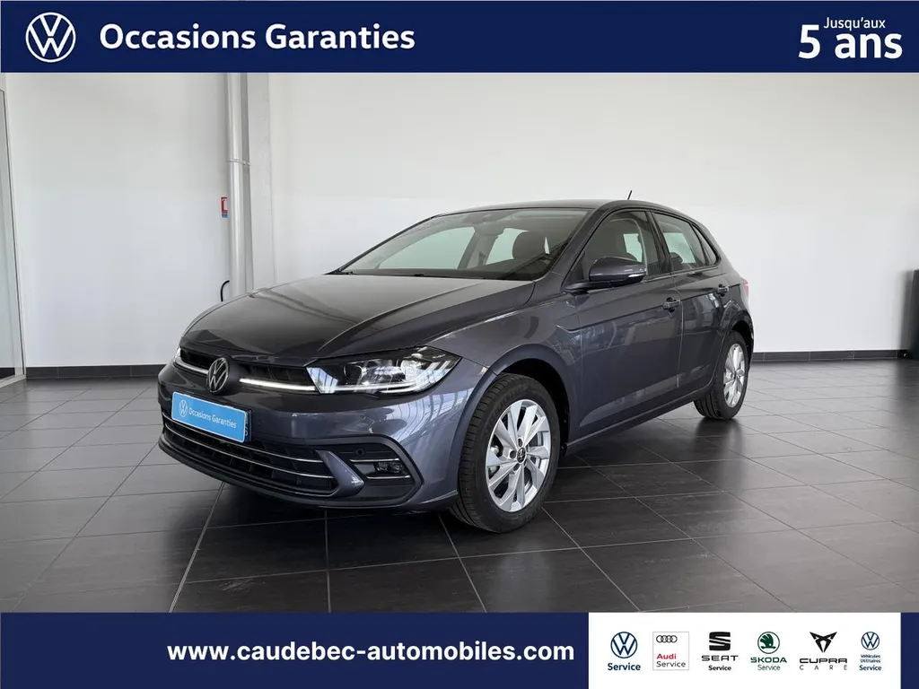 Achat Volkswagen Polo occasion au Havre : citadine essence Style 95 ch, faible kilométrage garantie 5 ans