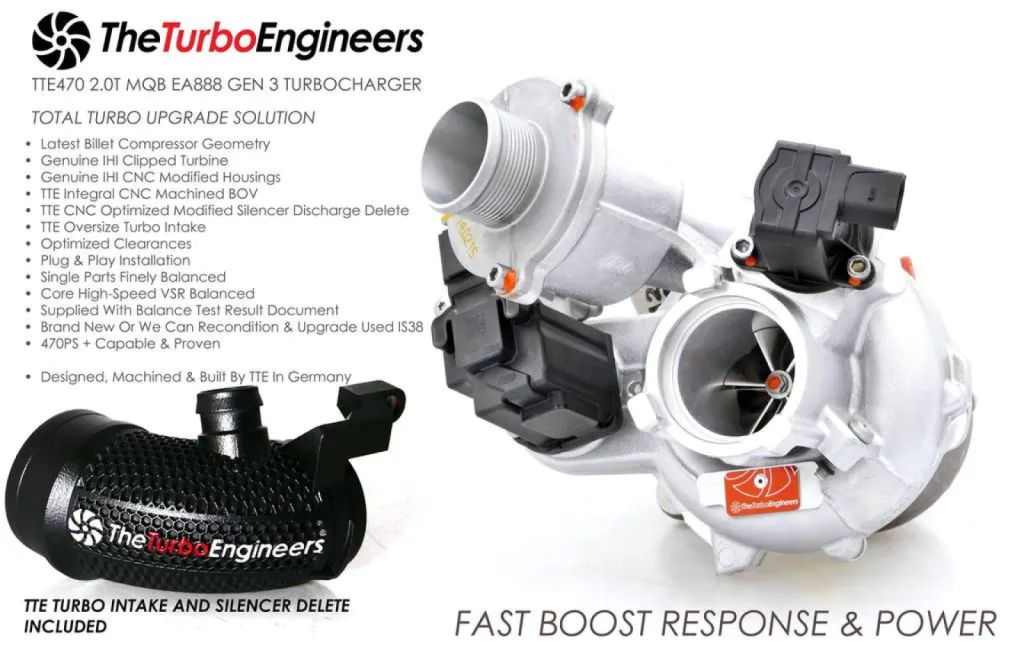 Turbo TTE470 VAG 2.0TFSI EA888 Gen 3 - IS38