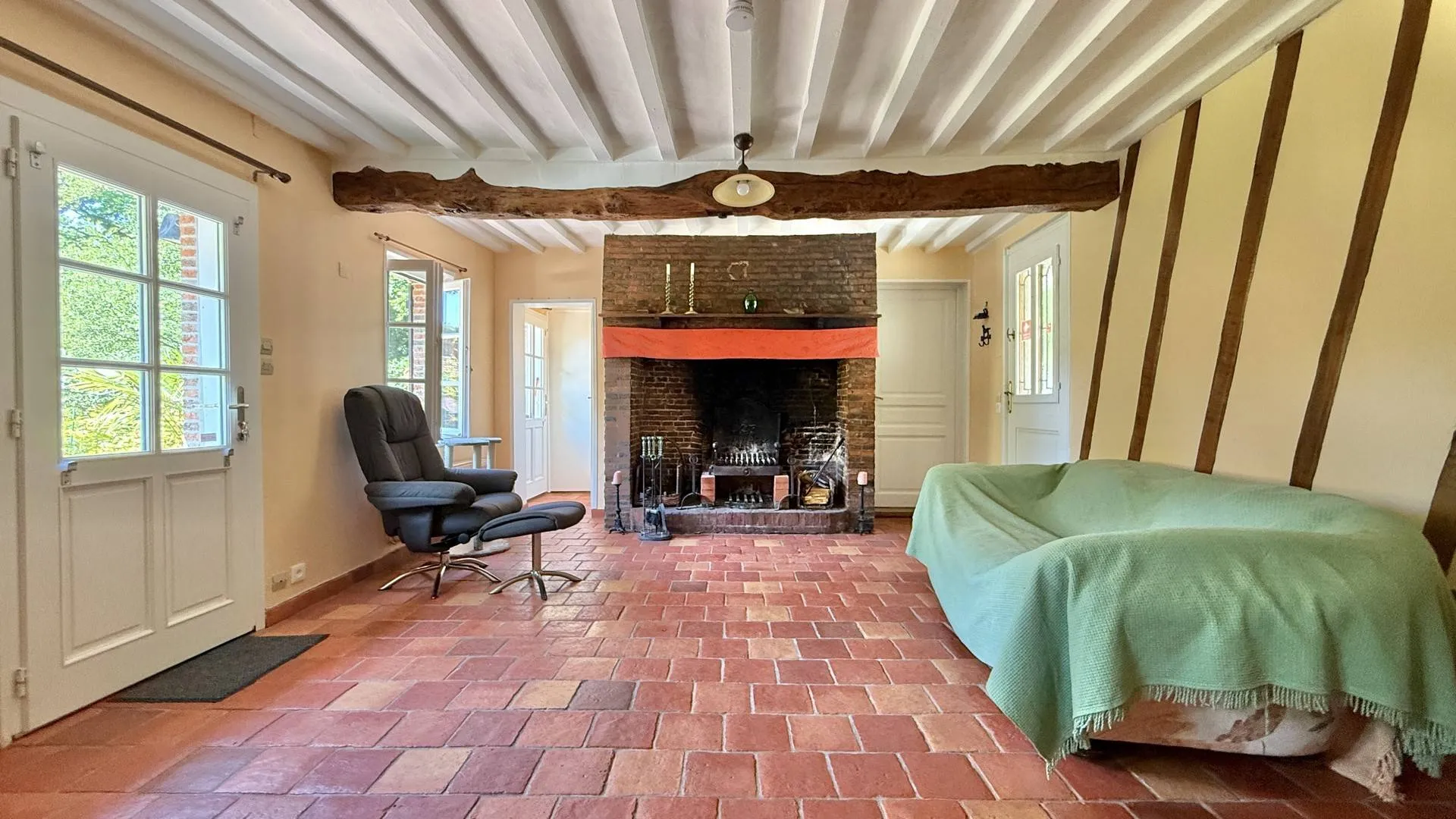 Maison à vendre à Varengeville-sur-Mer – Longère avec suite parentale et cheminée