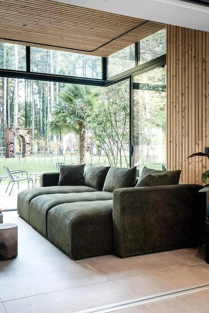 Canape avec différents modules en tissu près de toulon et nice