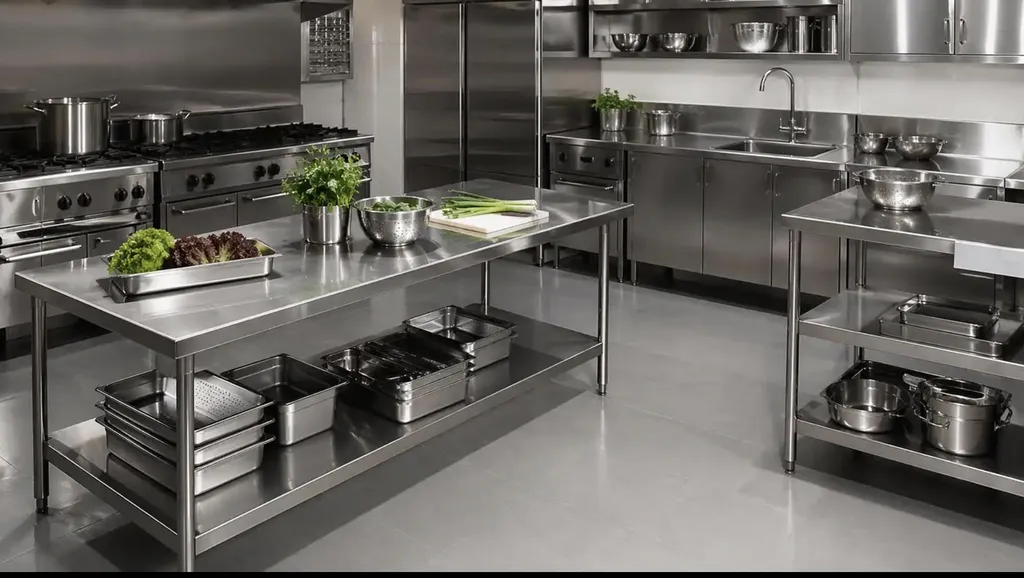 Vente de mobilier Inox standard et sur mesure pour vos cuisines et bars en Paca