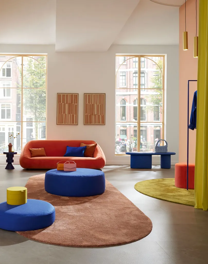 Moquette Amaze de chez JAB avec palette de couleurs riche et personnalisée pour hôtel et villa de luxe à Annemasse près de Genève