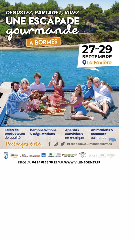 Escapade Gormande à Bormes Les Mimosas, La Favière à 300 mètre de l'Hôtel de La Plage